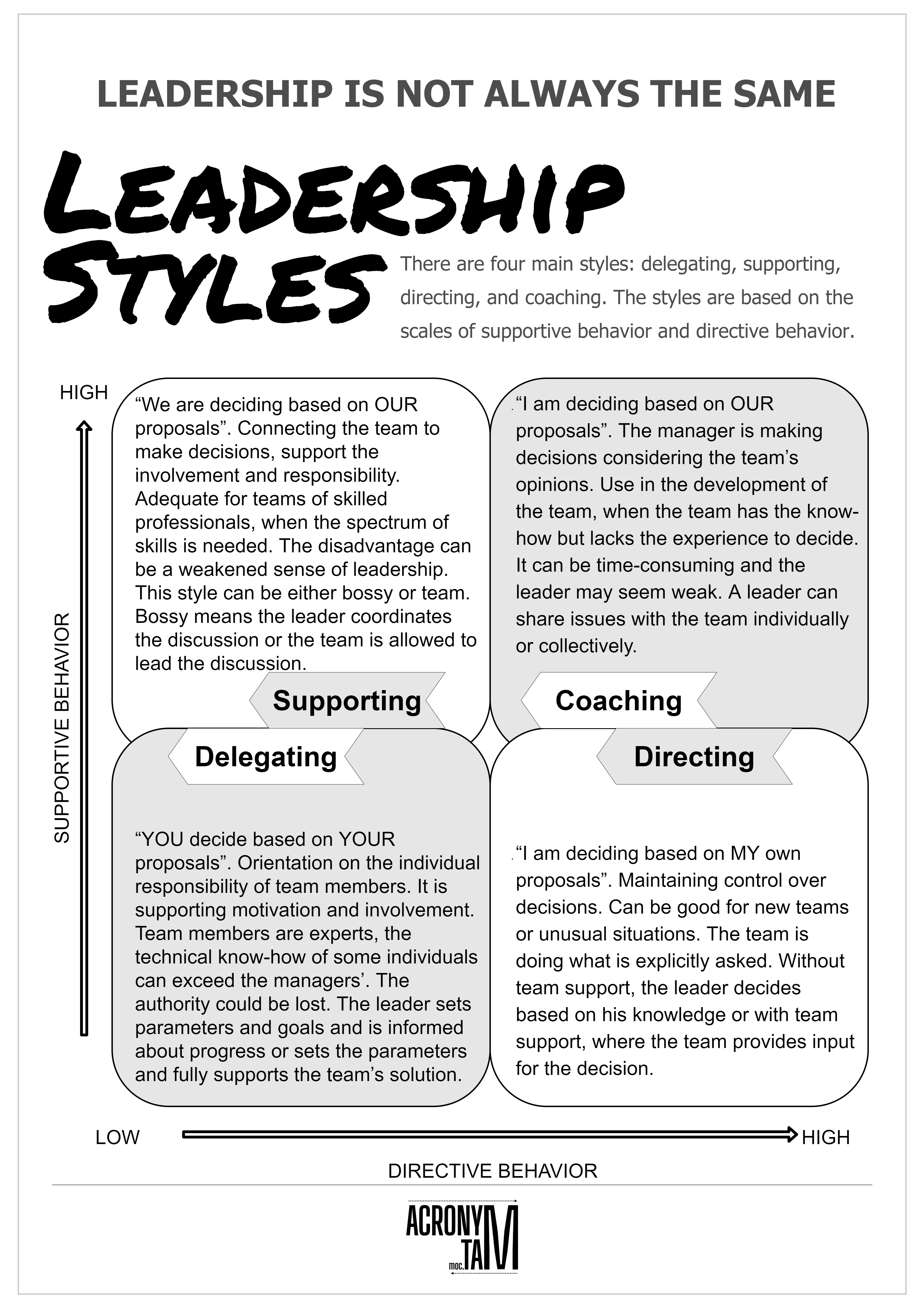 Leadership Styles Infographic